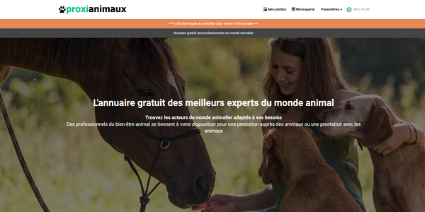 Proxianimaux - Mise en relation de professionnels