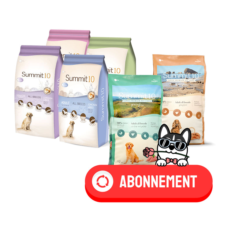 ABONNEMENT CROQUETTES POUR CHIENS (1 Unité) - SUMMIT 10