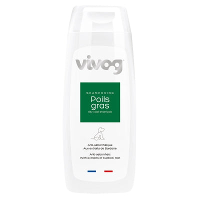 Shampooing professionnel pour chien - Poils gras - Anti odeurs - Vivog