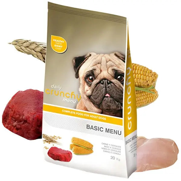 CRUNCHY - CROQUETTES CHIENS ADULTES BASIC - 20 KG CRUNCHY