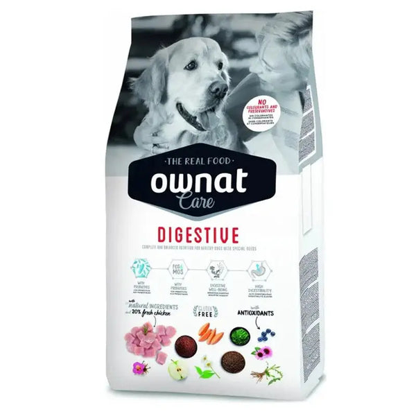 OWNAT CARE - CROQUETTES CHIENS ADULTES DIGESTIVE - Poulet frais OWNAT