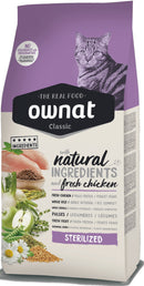 OWNAT CLASSIC - CROQUETTES CHATS ADULTES STÉRILISÉS - Poulet frais OWNAT