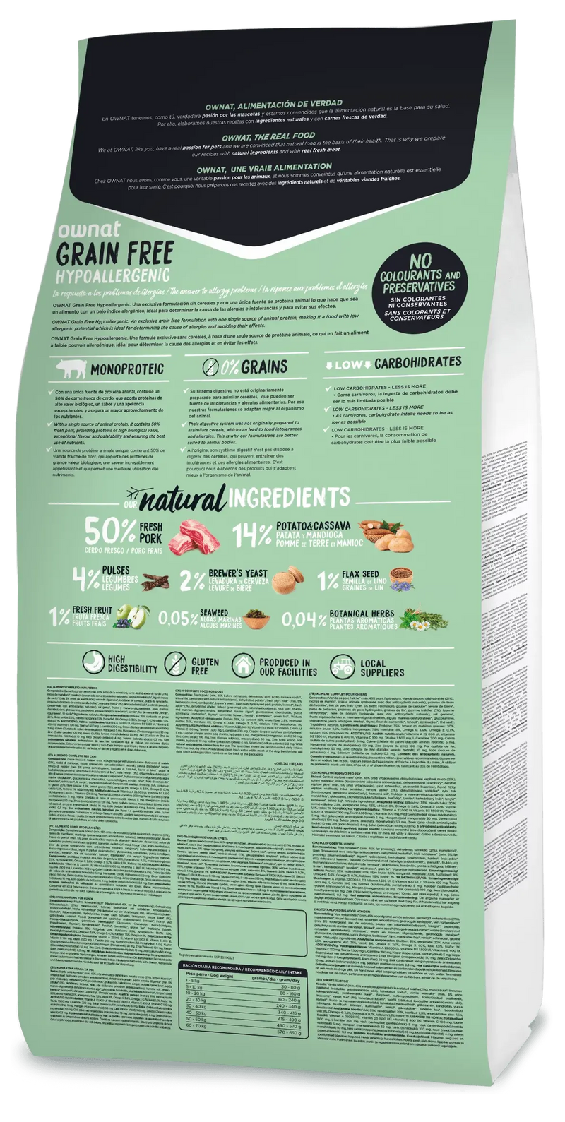 Ownat grain sales free hypoallergenic lamb