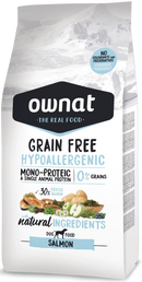 OWNAT GRAIN FREE HYPOALLERGENIC - CROQUETTES CHIENS ADULTES - Saumon OWNAT