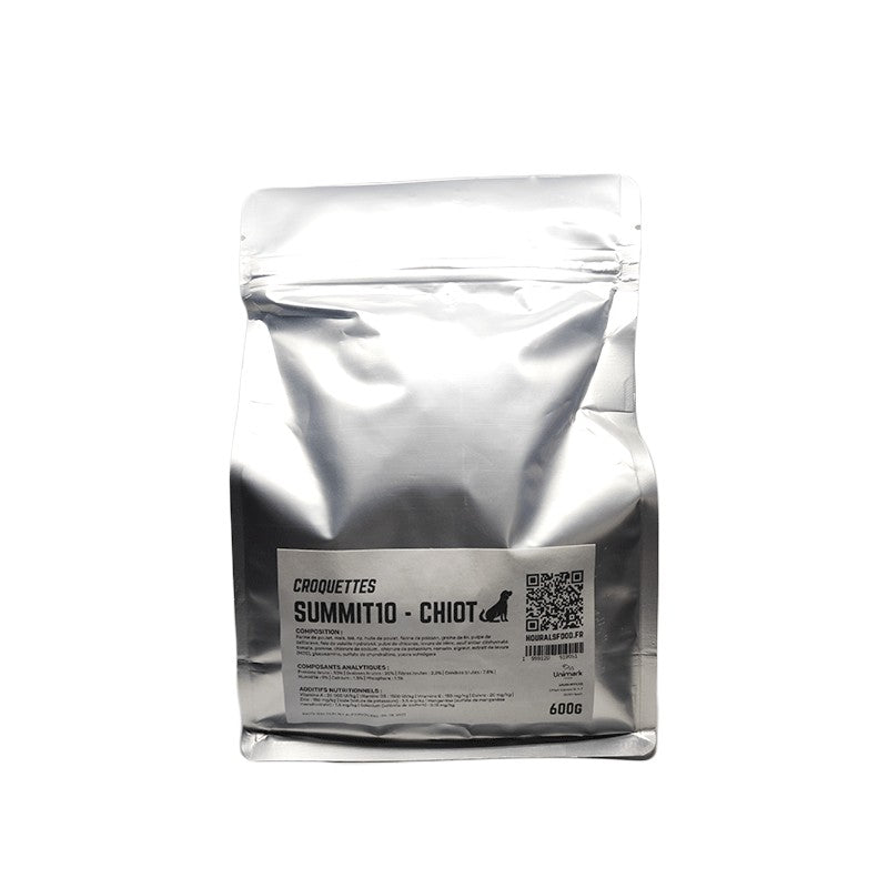 SUMMIT 10 LIFE STAGES - CROQUETTES CHIOTS CROISSANCE ET FEMELLES GESTANTES - Poulet & Riz - 600G SUMMIT 10