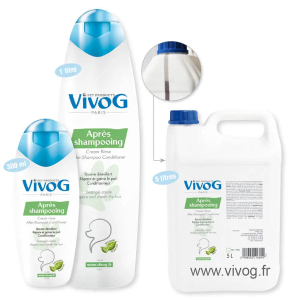 VIVOG - APRÈS SHAMPOOING PROFESSIONNEL CHIEN - CONDITIONNEUR Vivog
