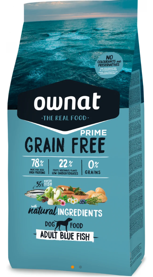 OWNAT PRIME GRAIN FREE - CROQUETTES CHIENS ADULTES - Adult OILY Fish