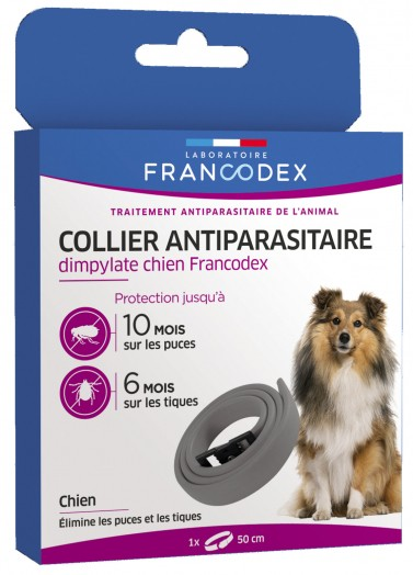 FRANCODEX - Collier Antiparasitaire Dimpylate - Chien