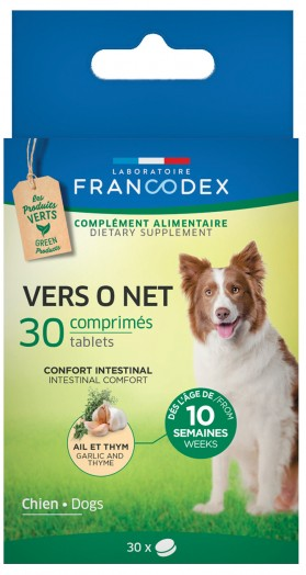 FRANCODEX - Vers O Net 30 comprimés - Chiots et Chiens