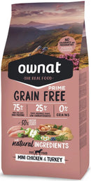 OWNAT PRIME GRAIN FREE - CROQUETTES CHIENS ADULTES - Mini poulet