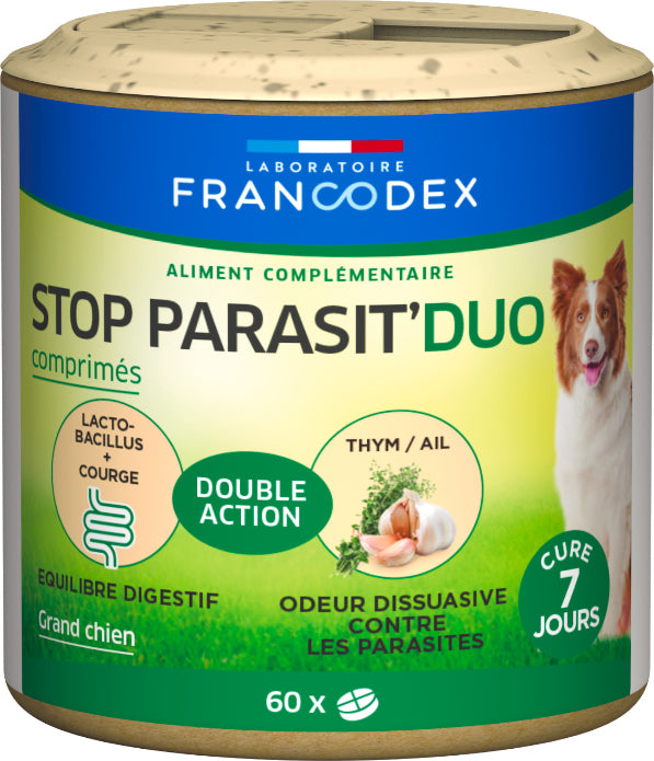 FRANCODEX - STOP PARASIT' DUO 60 comprimés - Grand Chien